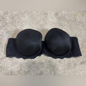 Torrid Curve 50B Black Lace Strapless Bra Underwire